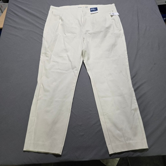 Old Navy Pants - NEW Old Navy Extra High Rise Polished Pixie Skinny Ankle Pants Women's 20 Beige